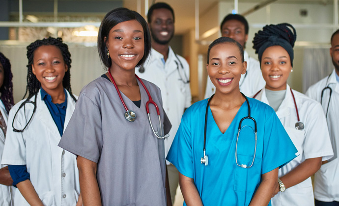 A group of Black nurses.