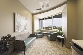 The retreat room with comfortable sofa and chairs