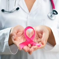 A pink ribbon for breast cancer awareness