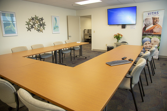 The conference room in Millsboro