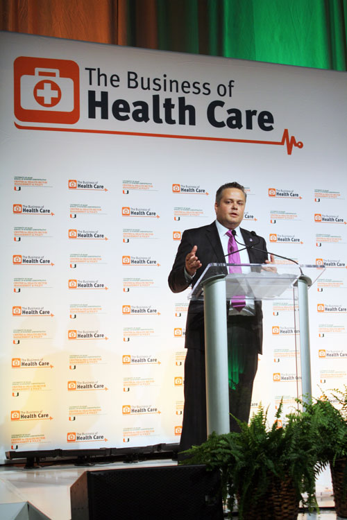 VITAS Healthcare CEO Nick Westfall speaks at the conference