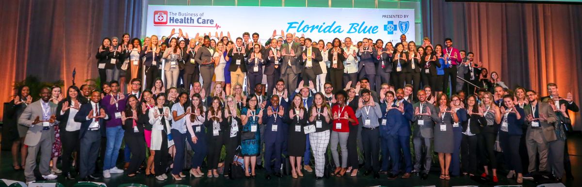 University of Miami business students pose with VITAS Chief Information Officer Patrick Hale