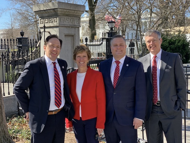 VITAS President and CEO Nick Westfall with other hospice and palliative care executives in Washington