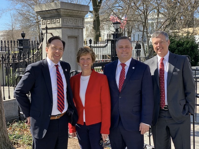 VITAS President and CEO Nick Westfall with other hospice and palliative care executives in Washington