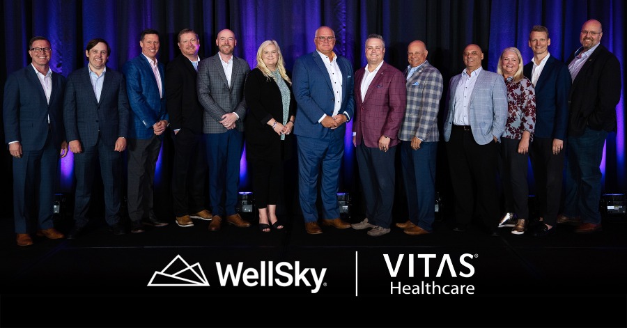 The WellSky and VITAS teams pose for a group photo