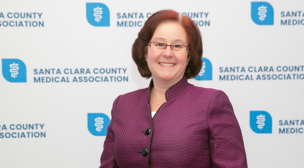 Faith Protsman MD at the Santa Clara County Medical Association awards ceremony
