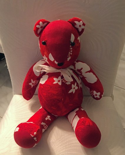 The Memory Bear created for Iona