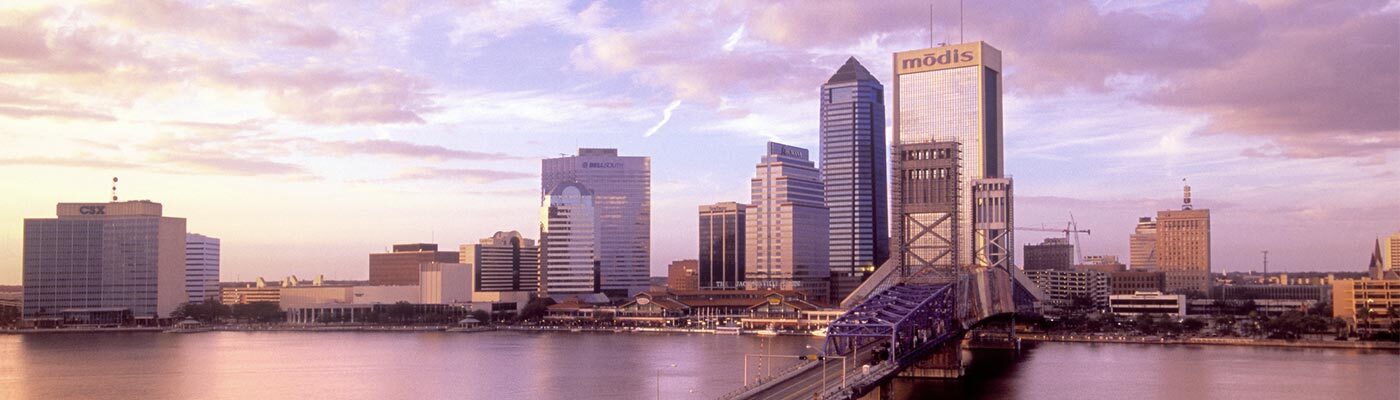 The skyline of downtown Jacksonville