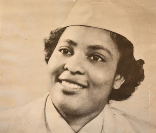 Rosa Sanders military photo from WWII