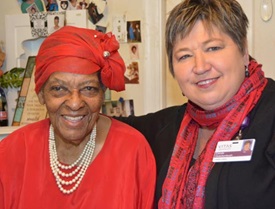 Rosa Sanders with Carole Quackenbush