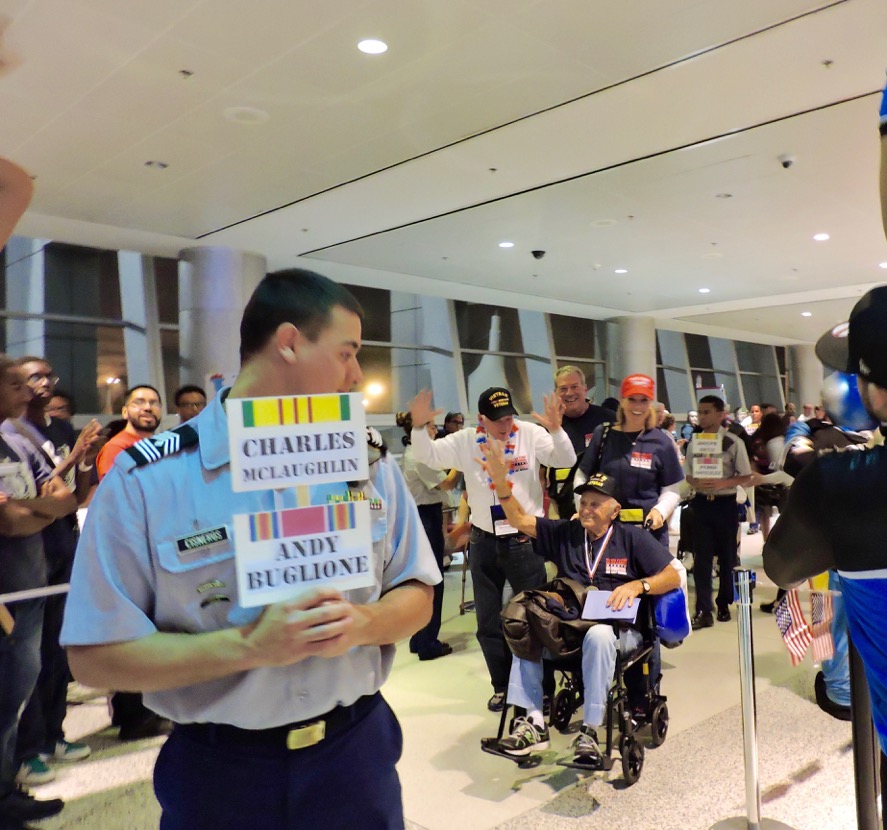Veterans are given a warm welcome at Miami's airport