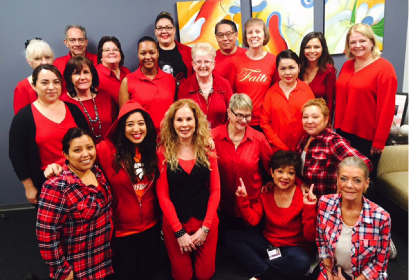 VITAS Orange County Program Wearing Red