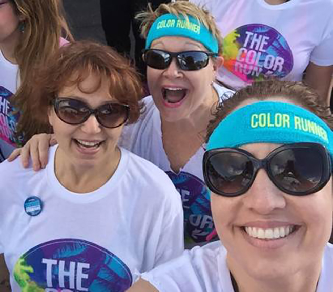 VITAS Employees prepare for Color Run