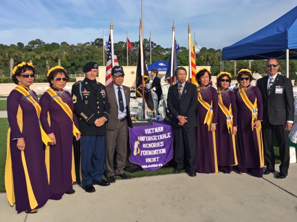 Fred and members of the Vietnam Unforgettable Memories Foundation
