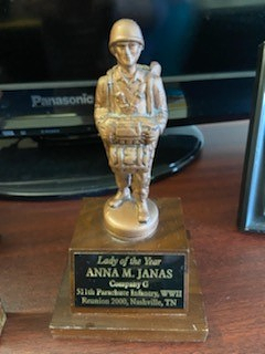 Anna's Lady of the Year award statuette