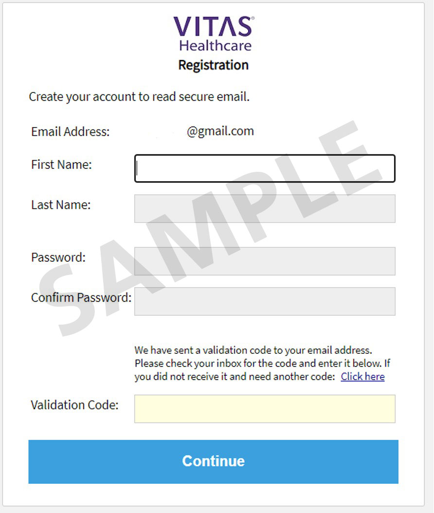 Captura de pantalla de la solicitud de ingreso.