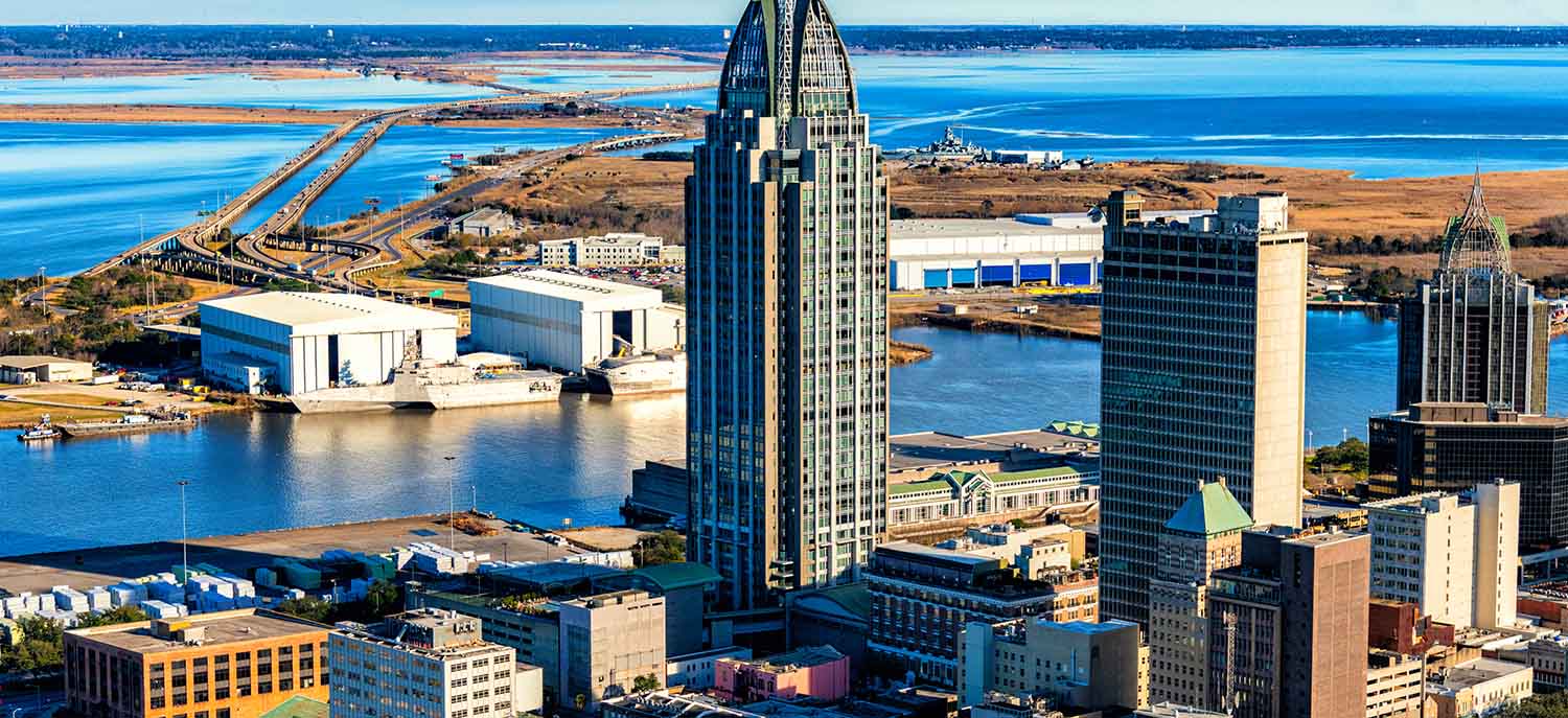 Vista aérea de Mobile